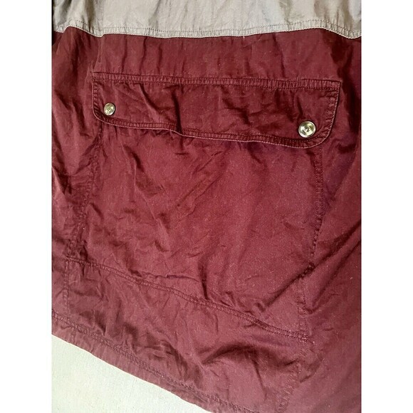 Dravus Men's Cotton Windbreaker Pouch Pocket Gorpcore Side Zip Hooded Size Large - Picture 10 of 12